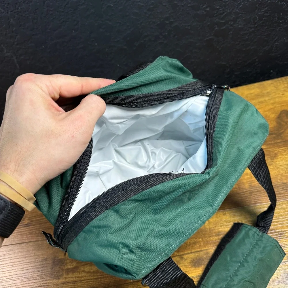 Ten Peaks Insulated Lunch Bag Green Nylon Thermal Food Storage Small Unisex